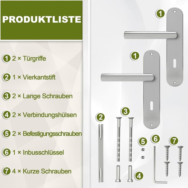 Thumbnail 5 de DIYGEEK Türklinke Langschild 72 mm BB Edelstahl