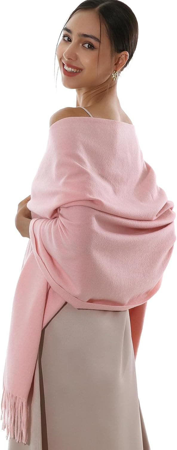 Detalle 2 de RIIQIICHY Women’s Pashmina-Style Scarf Shawl Wrap (Soft, Warm, Large Size)