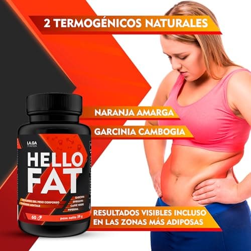 Detalle de HELLO FAT Quemagrasas 60 pastillas