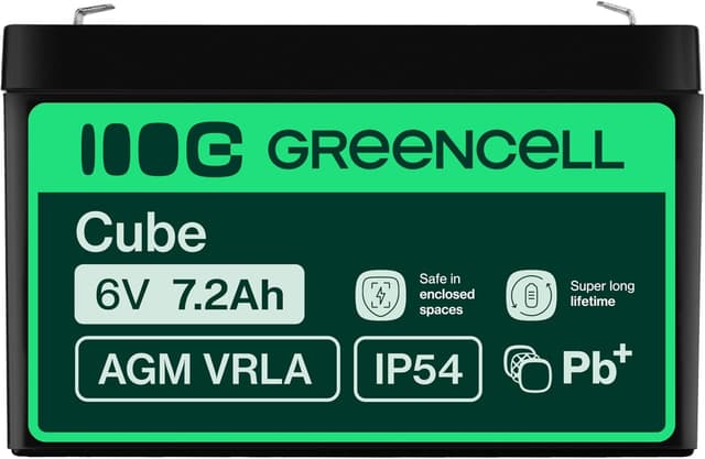 Detalle de Green Cell AGM 6V Akku 7,2Ah für USV