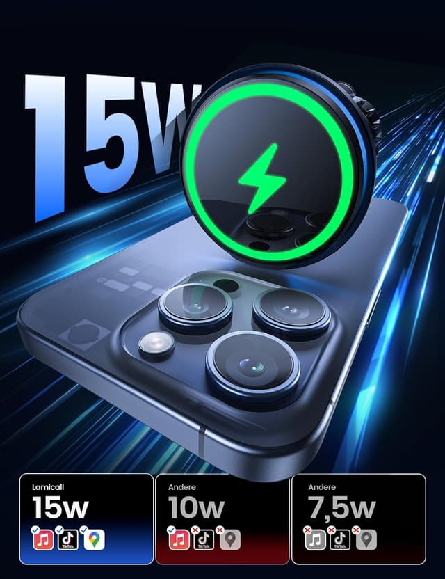 Thumbnail 1 de Lamicall 15W Handyhalterung Auto mit Magsafe