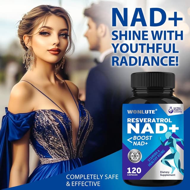 Detalle 2 de NAD+ Kapseln mit Resveratrol – Premium NMNH Supplement Komplex (vegan, laborgeprüfte Qualität) – 120 Stück