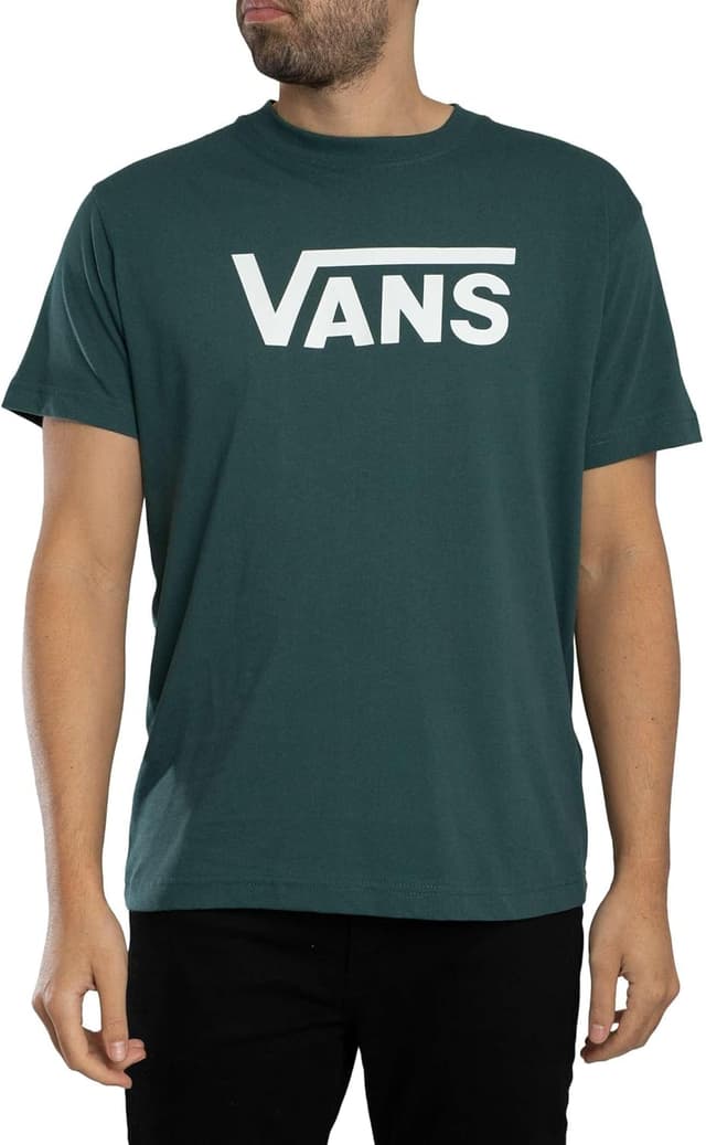 Detalle de Vans Uomo T-Shirt con Logo Classico, Royal Cobalt in 100% cotone