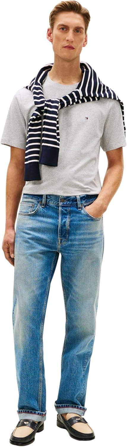 Detalle 2 de Tommy Hilfiger Ess Seasonal Reg Fit Solid Tee (MW0MW39995) maglietta a manica corta da uomo