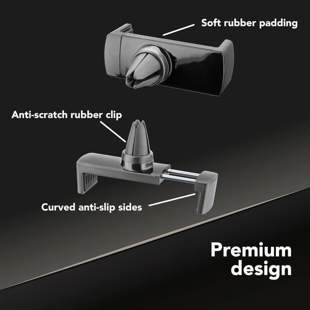 Detalle de cellularline HANDYDRIVEK Auto-Smartphonehalter mit Klemmechanismus und 360°-Drehgelenk