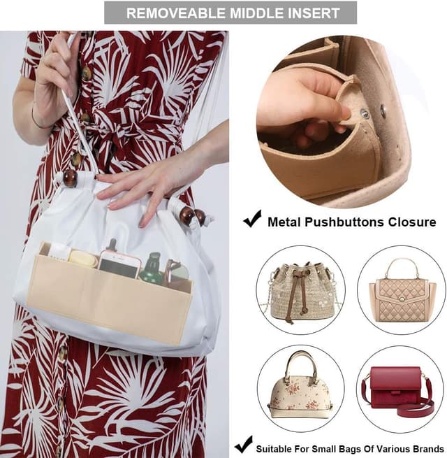 Thumbnail 4 de Betoores XL Felt Bag Organiser insert for Speedy tote