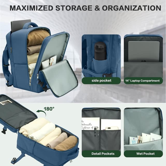 Detalle de WOUIYO Cabin Bag 30L 40x30x20