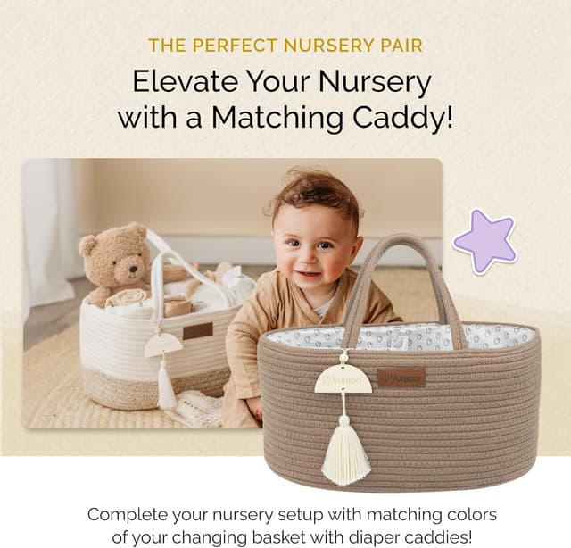 Thumbnail 6 de Yunioo Canasta Cambiadora 31.5 x 16.5 x 4.5 pulgadas 📦