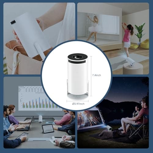 Detalle 2 de SUMTAB Mini Proyector 4K portátil con Android 11, WiFi 6 y Bluetooth 5.0