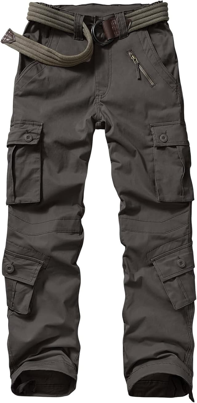 Detalle de Jessie Kidden Men’s Combat Camo Cargo Trousers (#7533) – Ripstop tactical work pants