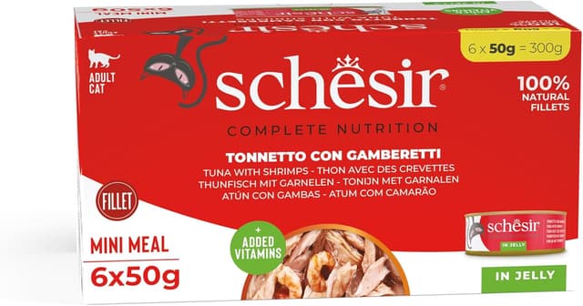 Imagen de Schesir Tonnetto con Gamberetti 6x50g 🐟 en OfertitasTOP
