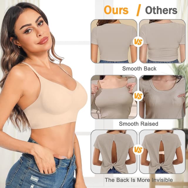 Thumbnail 4 de Crewhpo Sujetador básico para mujer sin aros