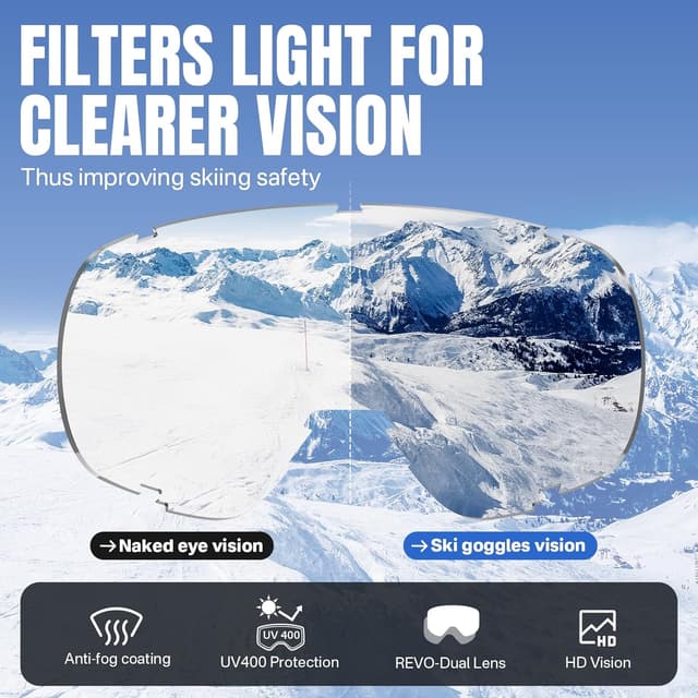 Thumbnail 4 de YOZISS Maschera da Sci OTG Protezione UV400
