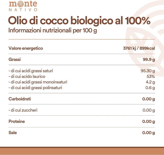 Detalle 2 de MonteNativo Olio di Cocco Extra Vergine 1L