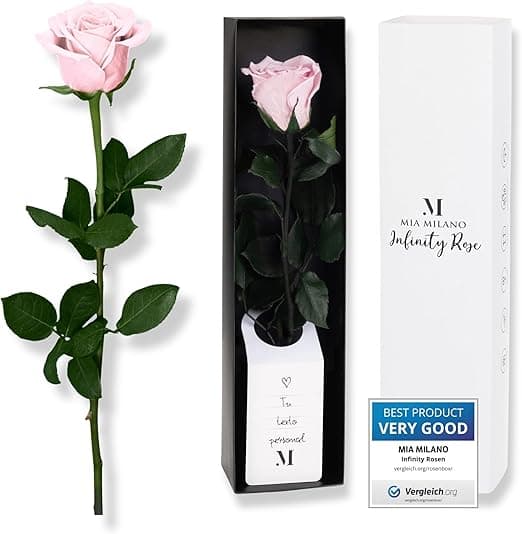 Imagen de Mia Milano Infinity Rose Rosa en Caja de Regalo 🌹 en OfertitasTOP