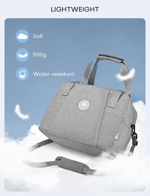 Detalle de BAGZY bagaglio a mano 40x30x20 Wizzair + borsone da viaggio 25L impermeabile, borsa ospedale e palestra