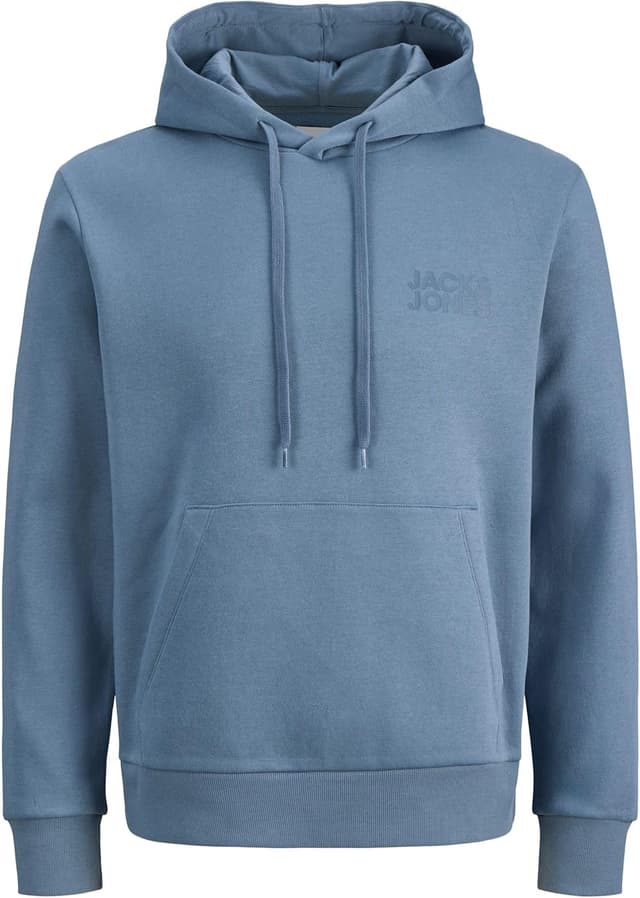 Detalle de JACK & JONES Herren Jjecorp Logo Sweat Hood – Kapuzenpullover im Regular Fit (1er Pack)