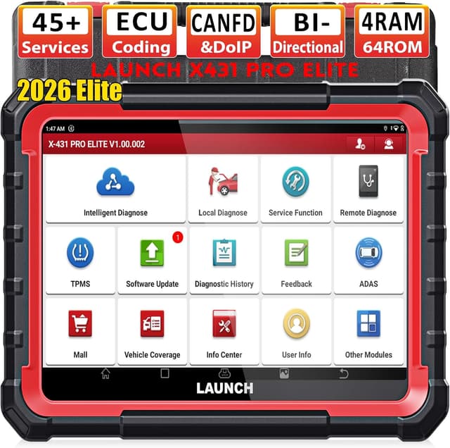 Detalle de LAUNCH X431 PRO Elite OBD2 Diagnosesystem