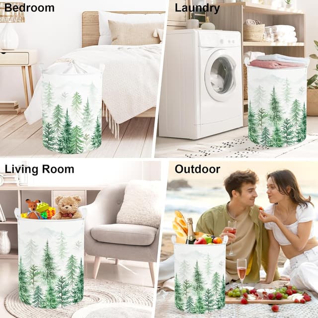 Thumbnail 6 de Clastyle Tannenwald Wildtiere Wäschekorb 36x45 cm