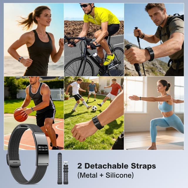 Thumbnail 6 de Smartwatch Fitness Tracker Impermeabile con cardio, SpO2 e monitoraggio del sonno (compatibile Android e iOS)