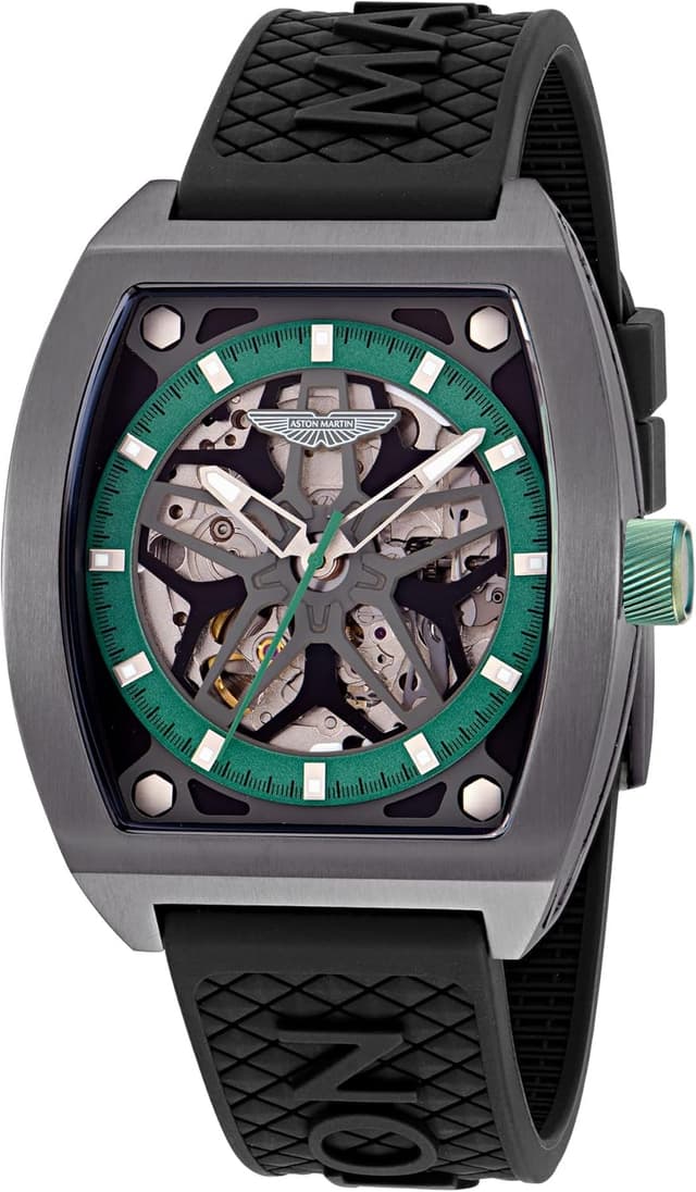 Detalle 2 de ASTON MARTIN Herren Automatik Uhr AML Thrill MTRT1 mit Silikonarmband (TRG Automatic)