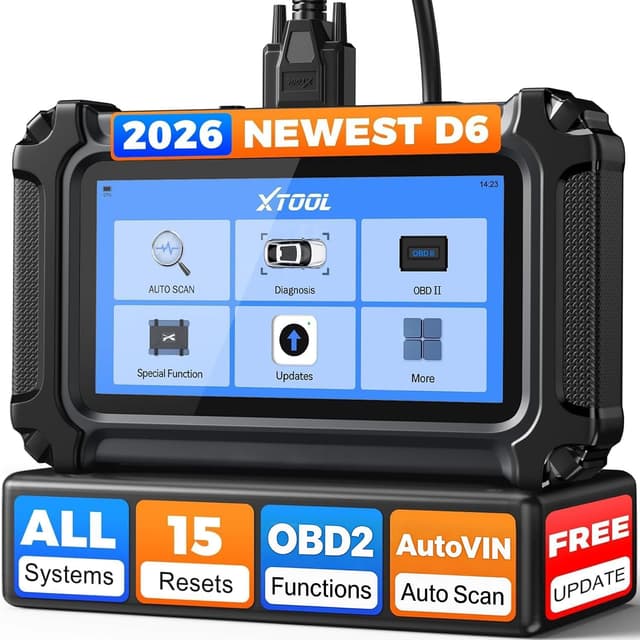 Detalle de XTOOL D6 OBD2 scanner 5.45-inch tablet