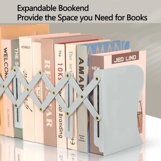 Thumbnail 4 de Book Ends Adjustable Metal Book Ends