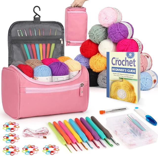 Detalle de Reessy Crochet Kit 88-piece beginners set