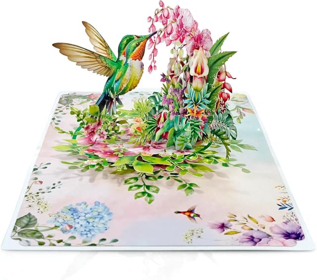 Thumbnail 5 de CUTPOPUP HummingBird Pop Up Card