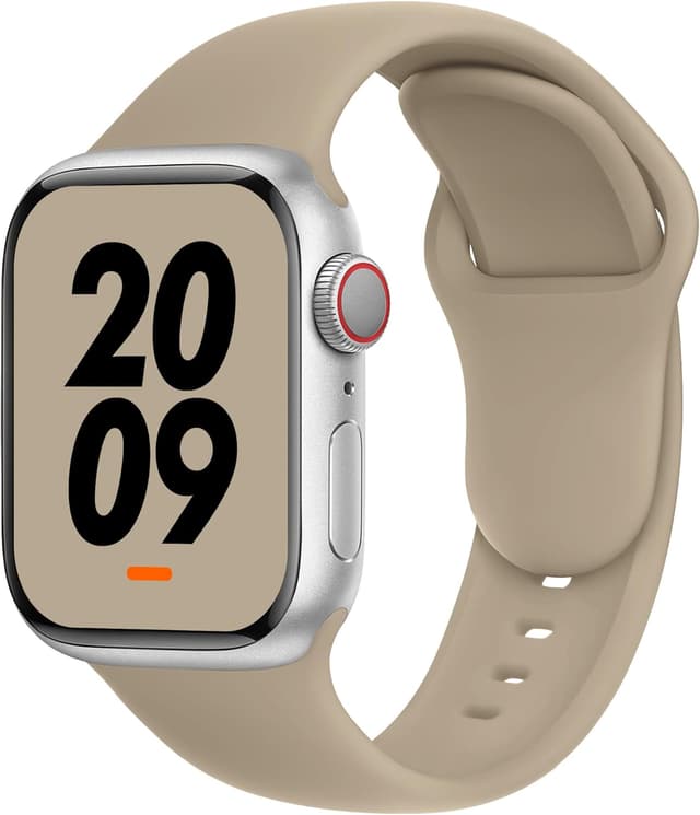 Detalle de DONEGANI C1A Silicone Strap for Apple Watch Ultra 2 / SE / Series 10–3 (Sport band)