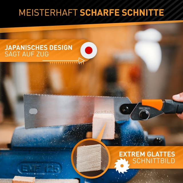 Thumbnail 3 de HARDTWERK Japansäge Hanzo klappbar (RYOBA, doppelseitig) 240 mm aus SK4 Karbonstahl