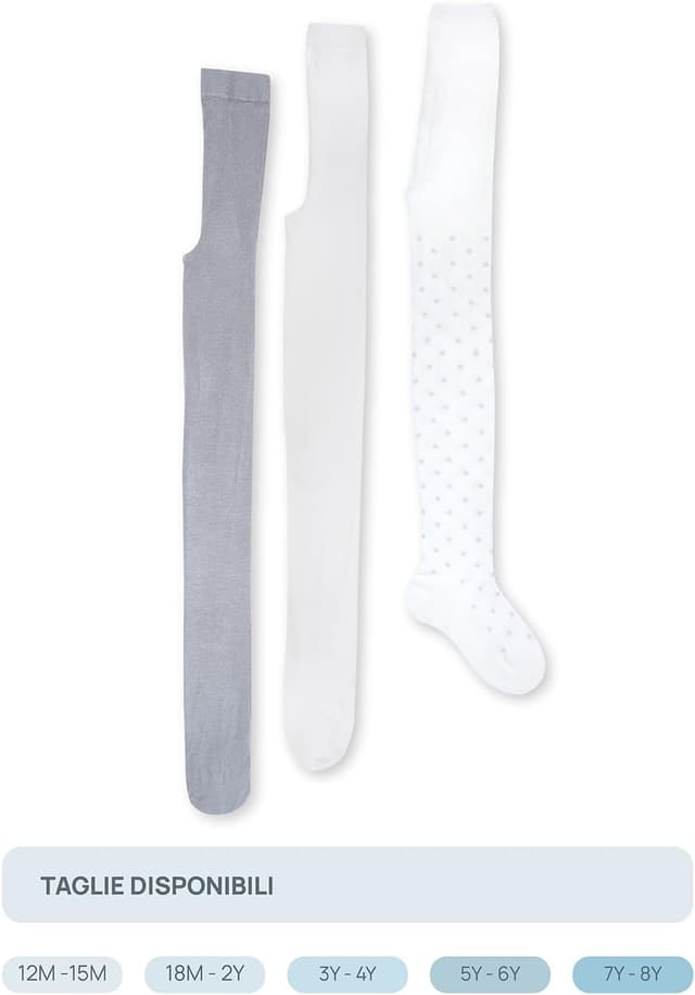 Detalle 2 de Chicco set de leotardos niña 3 piezas