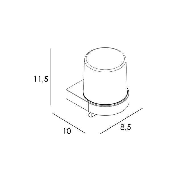 Thumbnail 1 de Manillons Torrent Dosificador de jabón de pared cilíndrico