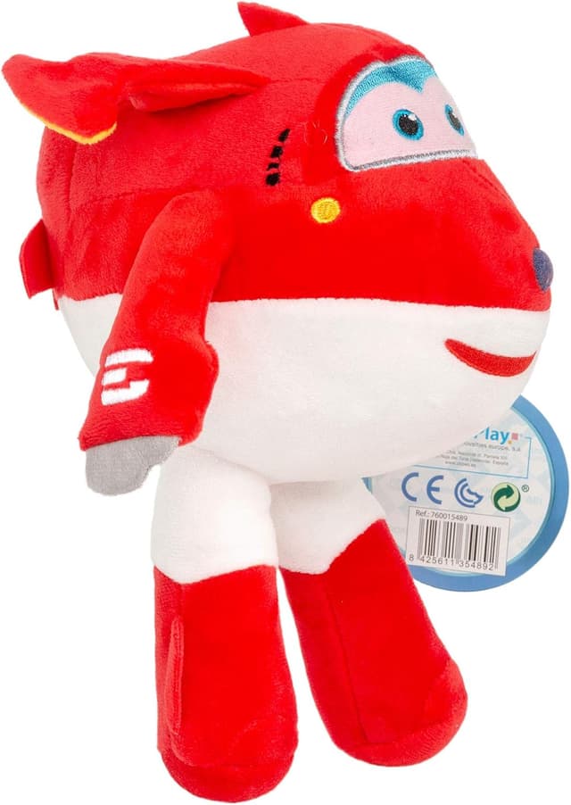 Detalle de Super Wings 26cm 🧸 Aviones de Peluche Jett, Jerome, Dizzy o Donnie