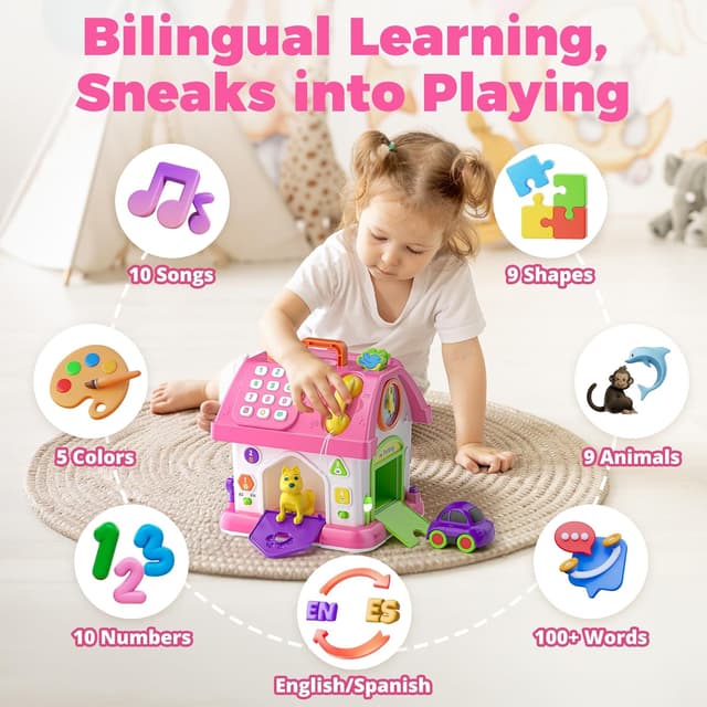 Detalle 1 de Talkfun Montessori Musical Toy for 1-Year-Old Girl