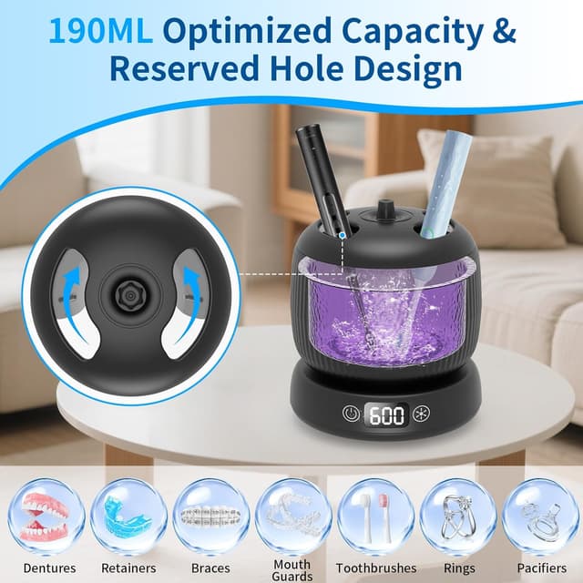 Detalle 2 de Morole Ultrasonic Retainer Cleaner with UV Light