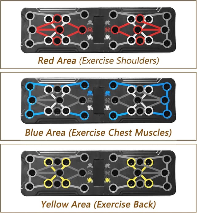 Detalle de Wesoke Push Up Board 300kg capacity 14 in 1