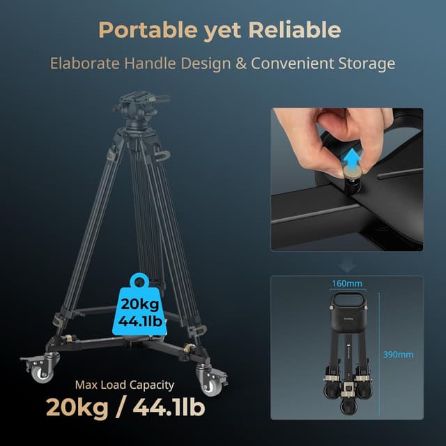 Thumbnail 2 de SMALLRIG 5020 Tripod Dolly 20 kg