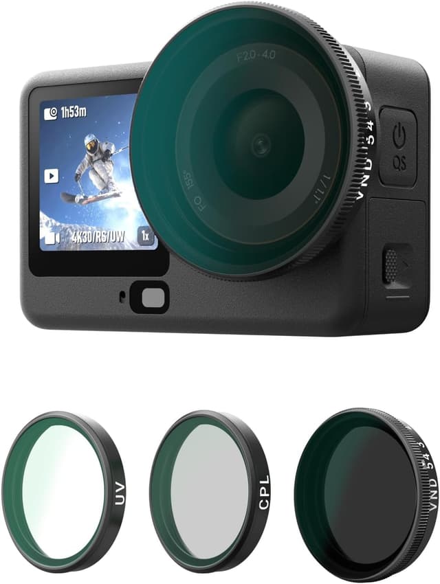 Detalle de TELESIN Filter-Set für Action 6 mit VND 2-32