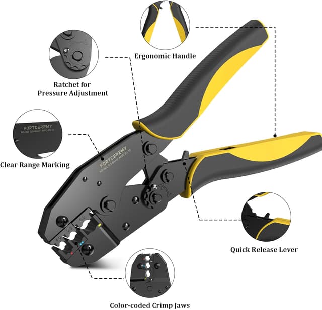 Thumbnail 2 de FortCeremy Ratchet Crimping Plier