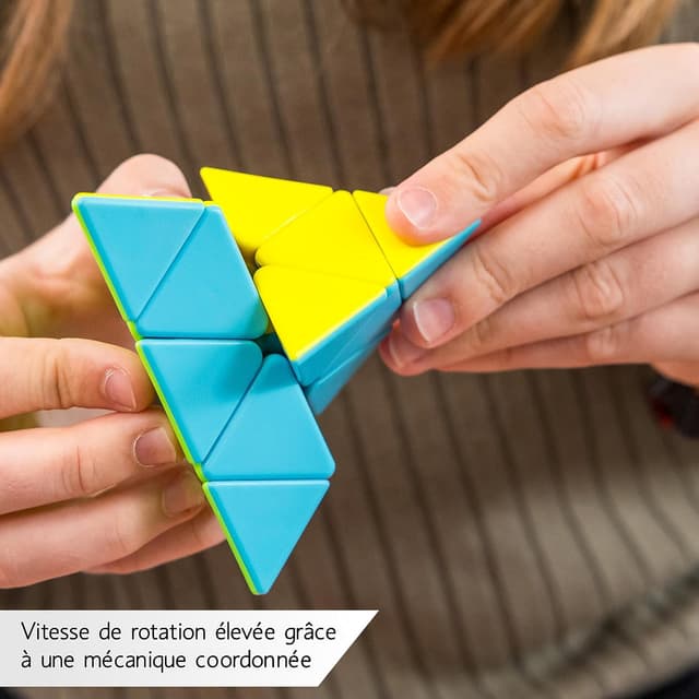 Detalle de CUBIDI Pyraminx Cube Triangle Magique (pyramide casse-tête en cube) – sans autocollant