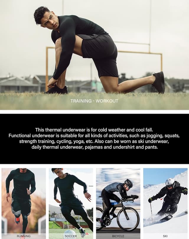 Thumbnail 5 de HovSiyla 3 Pack Thermal Underwear 🩲
