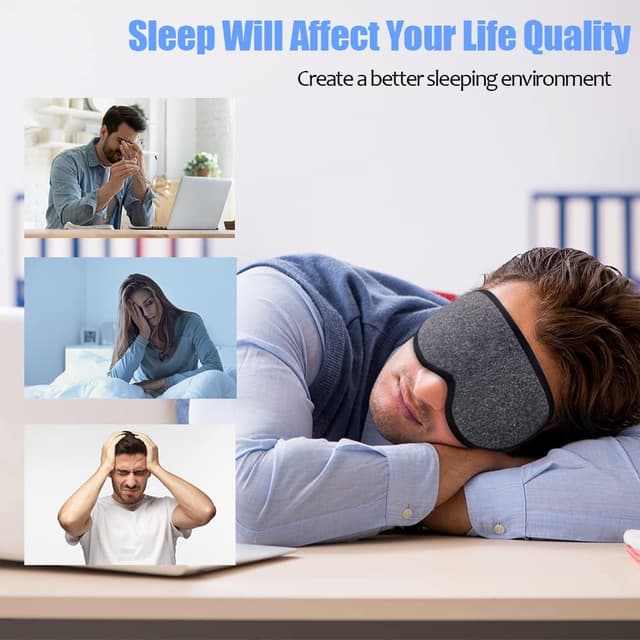 Thumbnail 4 de Schlafmaske Seide Memory Grau