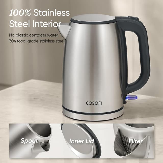 Detalle de COSORI electric kettle 1.7L for fast boiling
