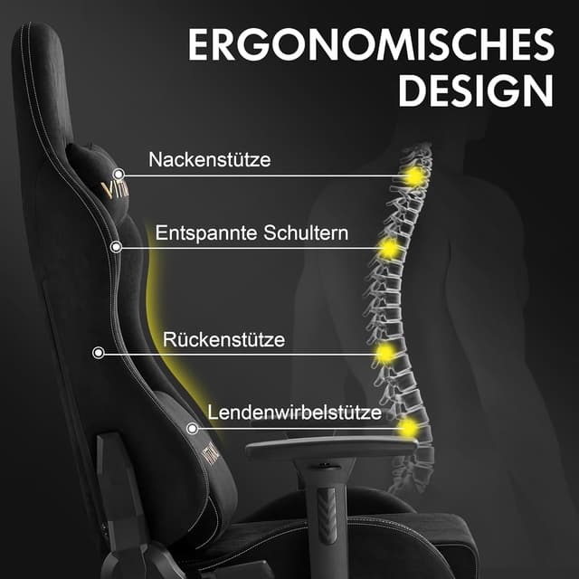 Thumbnail 6 de Vittanly Gaming Stuhl mit 3D-Armlehnen