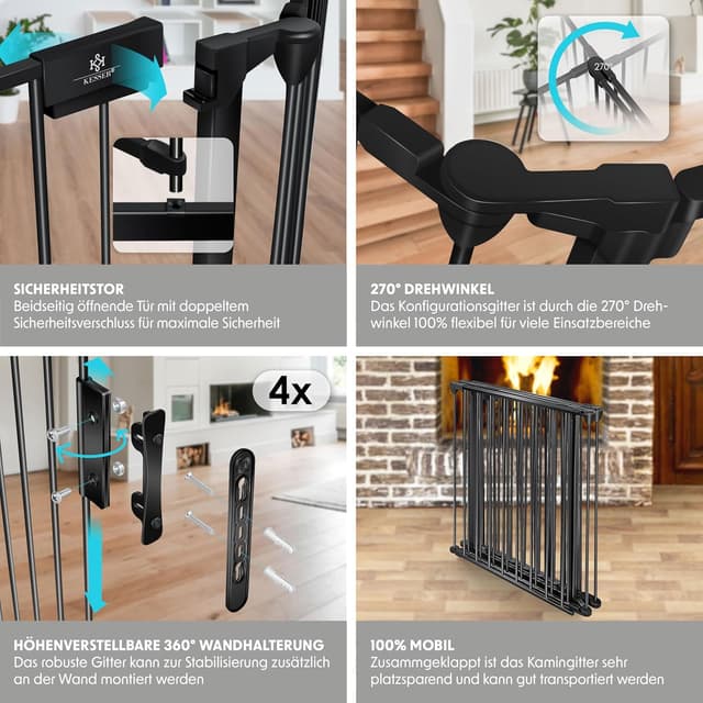 Thumbnail 3 de KESSER Kaminschutzgitter mit Tür 305 cm