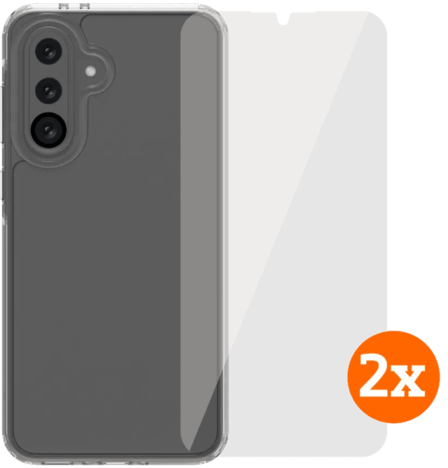 Imagen de BlueBuilt Protective Backcover Samsung Galaxy A36 Transparent + Displayschutz Doppelpack en OfertitasTOP