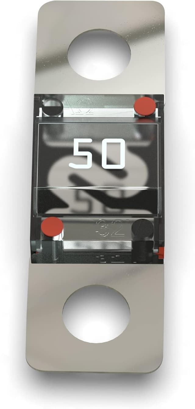 Detalle 2 de Fusible Midi AUPROTEC 50 A rouge à verrouillage à vis (5 pièces) – ISO 8820-5