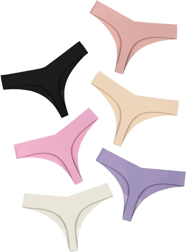 Thumbnail 4 de DEANGELMON Seamless Thongs for Women No Show Underwear