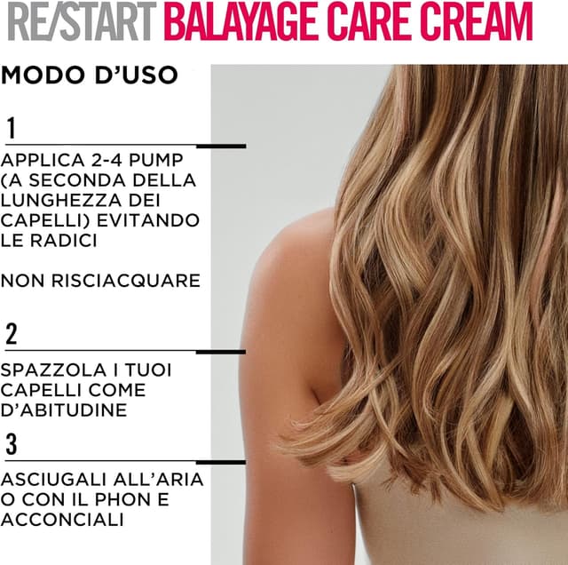 Detalle de Revlon Professional RE/START Color Balayage Care Cream – trattamento senza risciacquo vegano per capelli con balayage, 150 ml